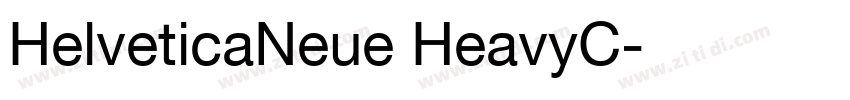 HelveticaNeue HeavyC字体转换